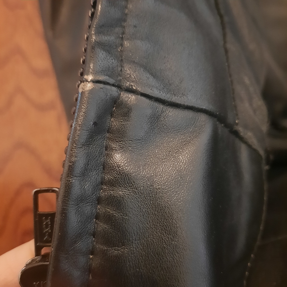 Men's Black Leather Jacket - Picture 16 of 16